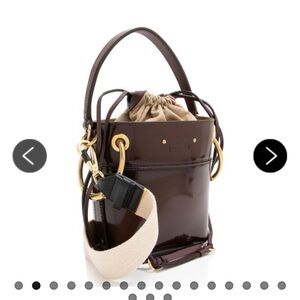 Chloe Patent Leather Roy Mini Bucket Bag